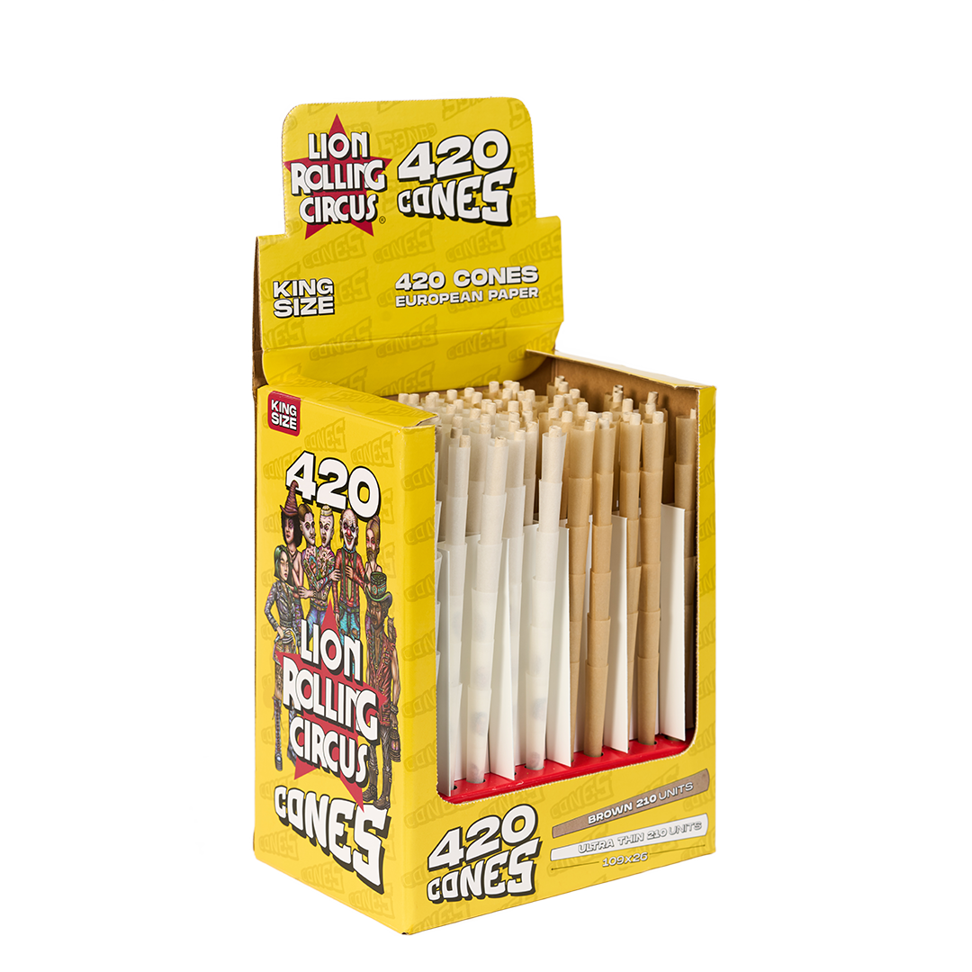 Lion Rolling Circus Bulk Cones 420 Mixed paper Distro