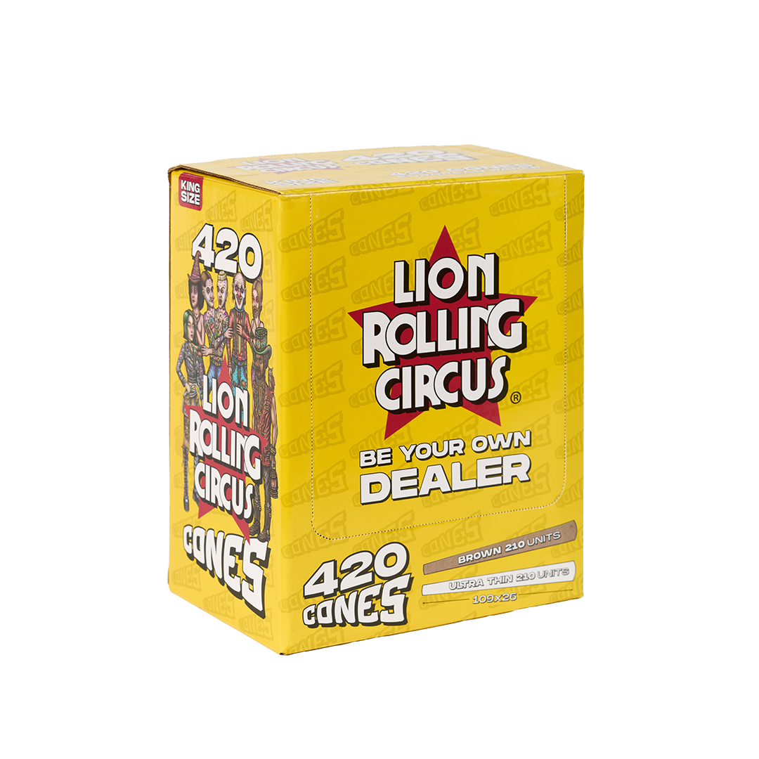 Lion Rolling Circus Bulk Cones 420 Mixed paper Distro