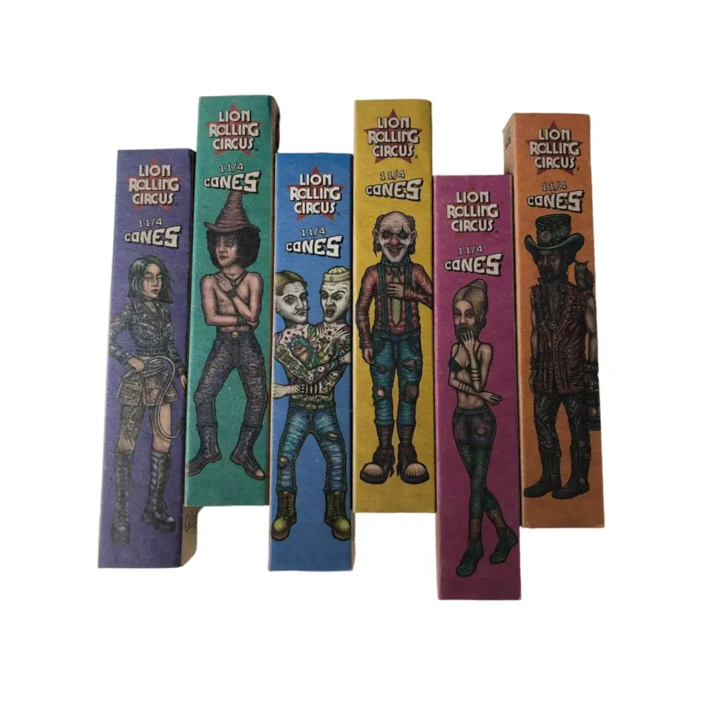 Lion Rolling Circus 1 1/4 Pre-rolled Cones - 24 packs x 6 characters