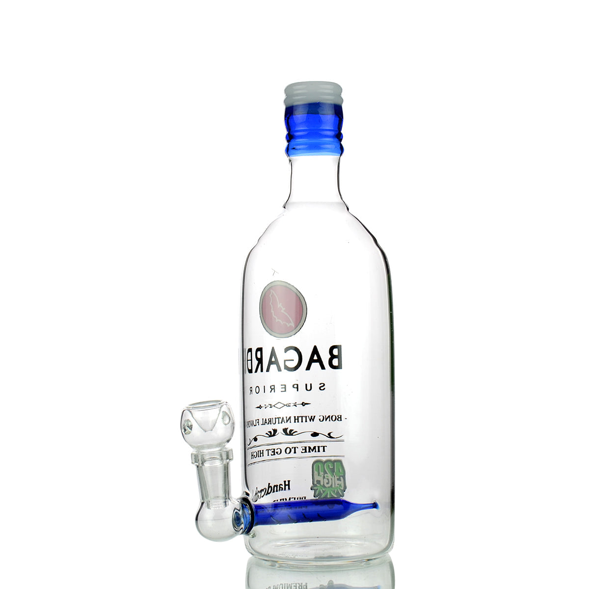 "Bacardi 10" Water Pipe with 14mm Bowl"