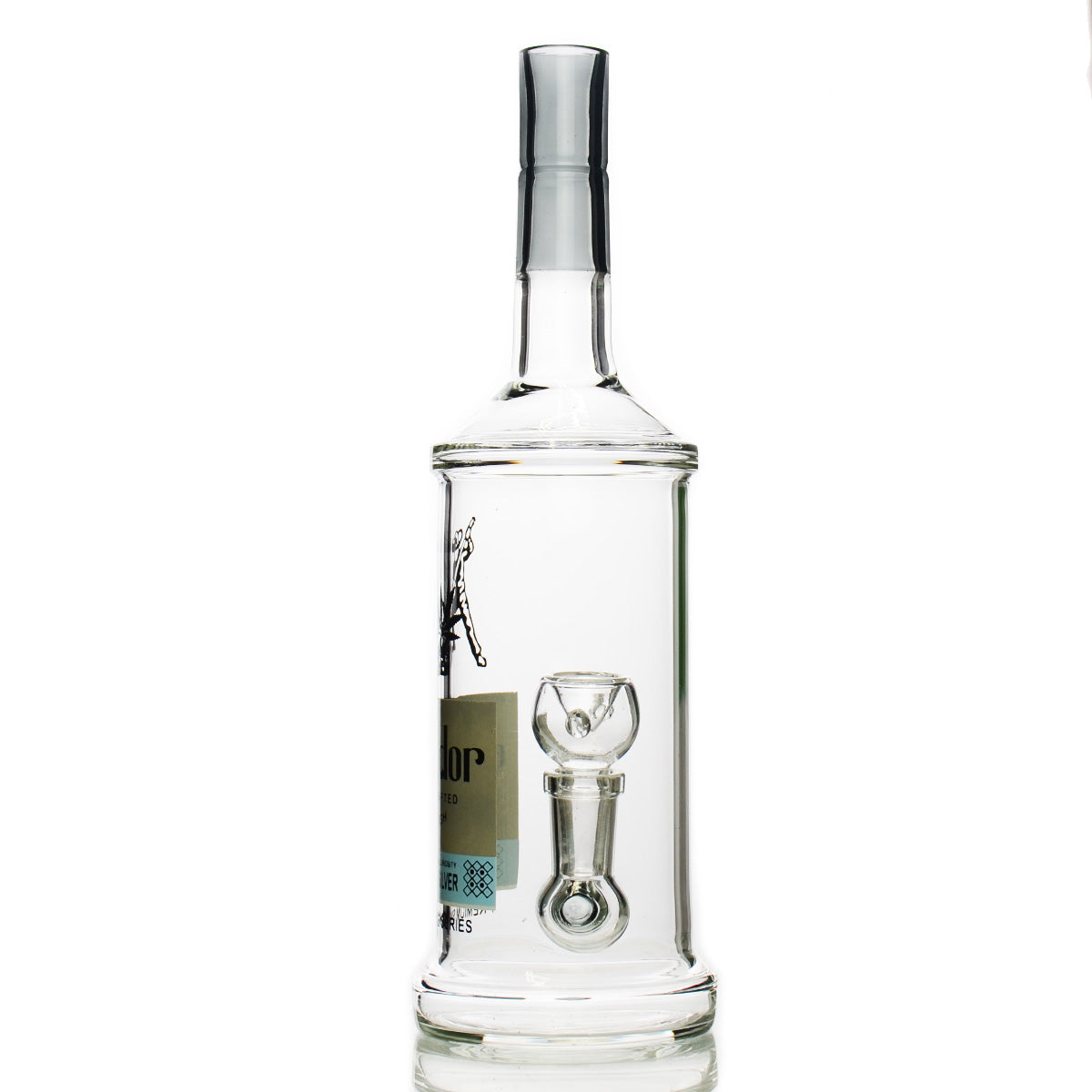 High Timador Tequila Bottle with Male Bowl (11")