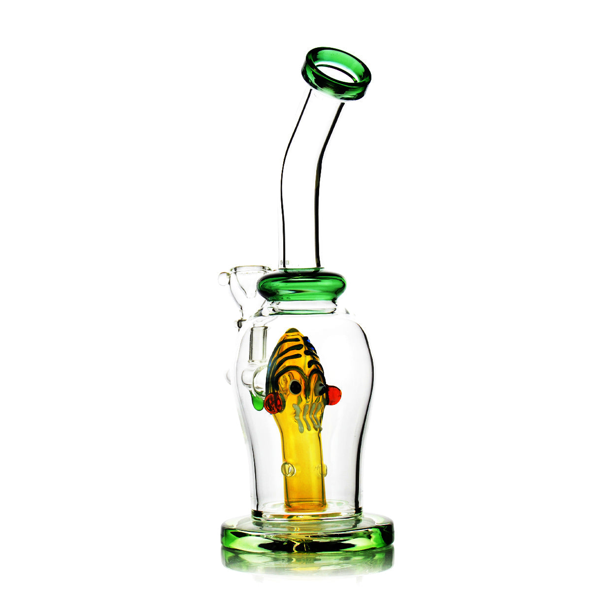 Pipa de agua con percolador de color y cazoleta para hierbas secas 10"