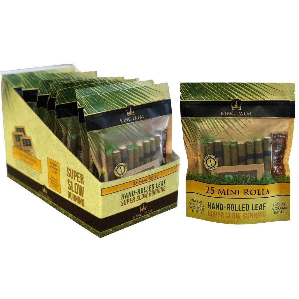 King Palm Super Slow Burning Wraps - Mini - 25 Count