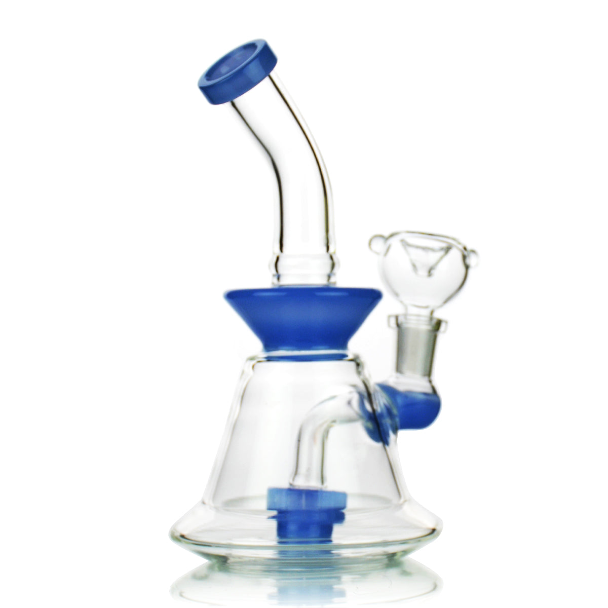 Bong cónico Slime de 7.5" con ducha redonda Perc Tazón macho de 14 mm
