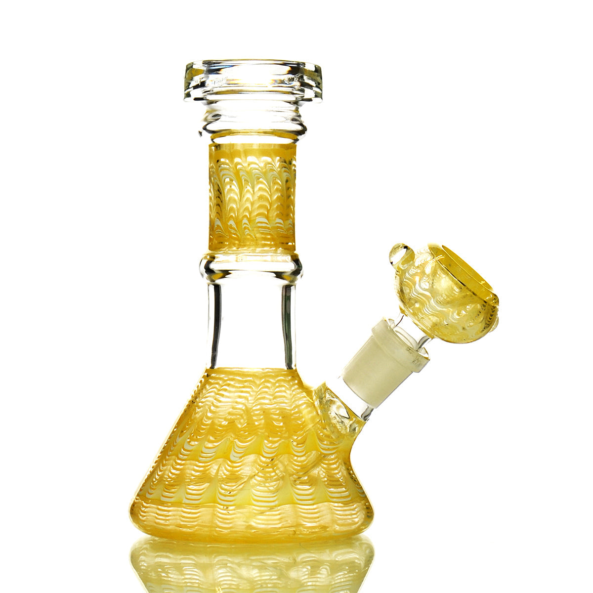 6" Beaker Fancy Art design with 14mm Male Bowl