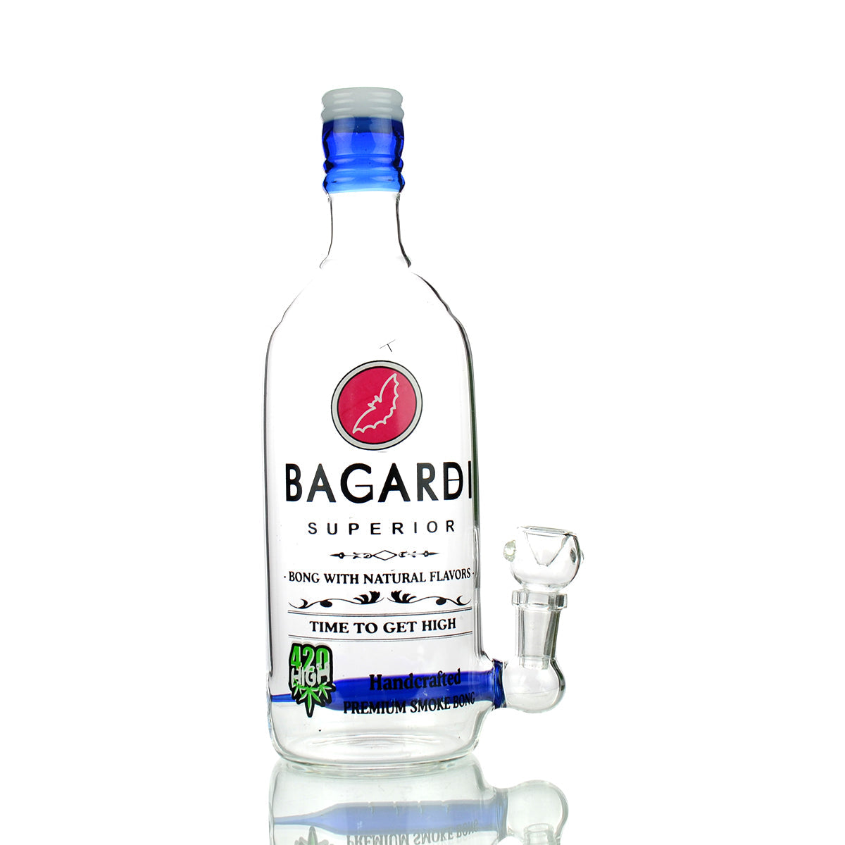 "Bacardi 10" Water Pipe with 14mm Bowl"