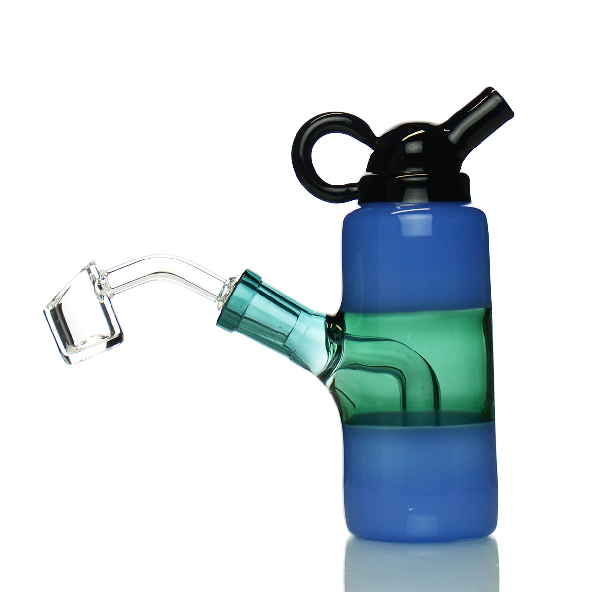 5.5" Water Pipe Rig Bottle Design with 14mm Male Banger
