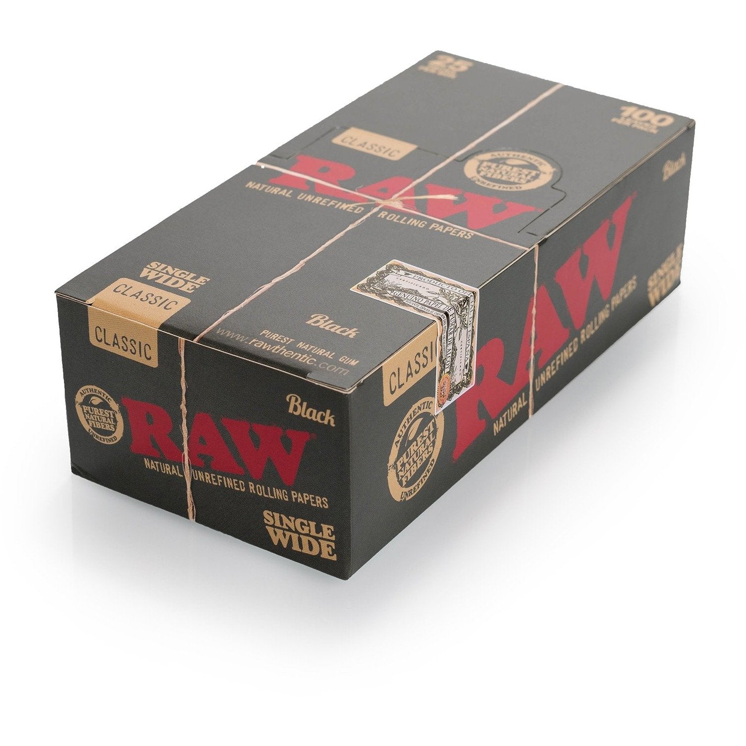 RAW Negro Sencillo Ancho