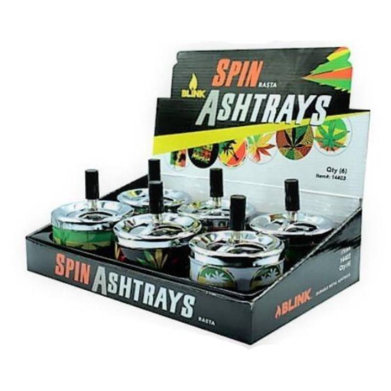 Blink Spin Ashtrays - Rasta