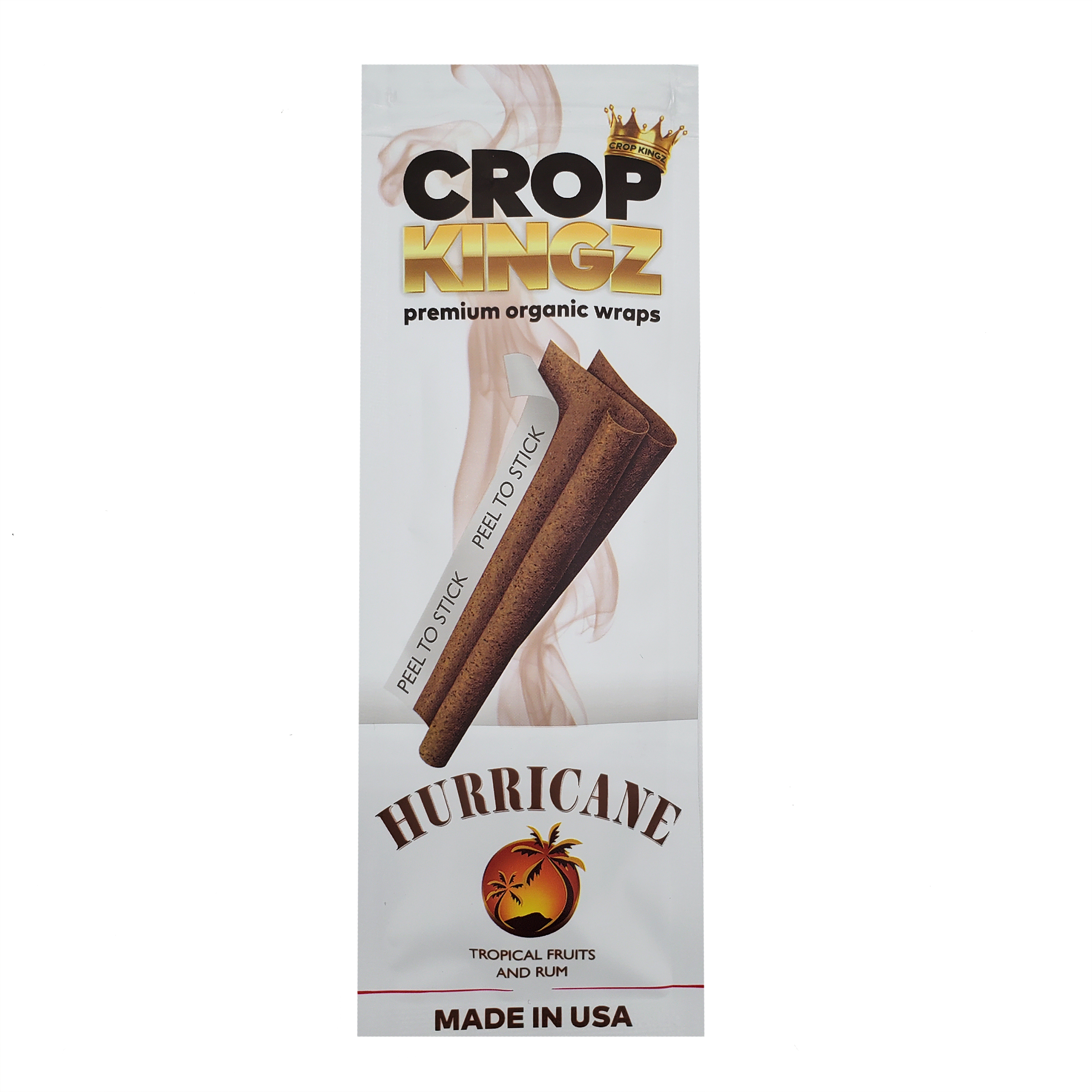 Envolturas de cáñamo orgánico inspiradas en el tabaco Crop Kingz - Hurricane