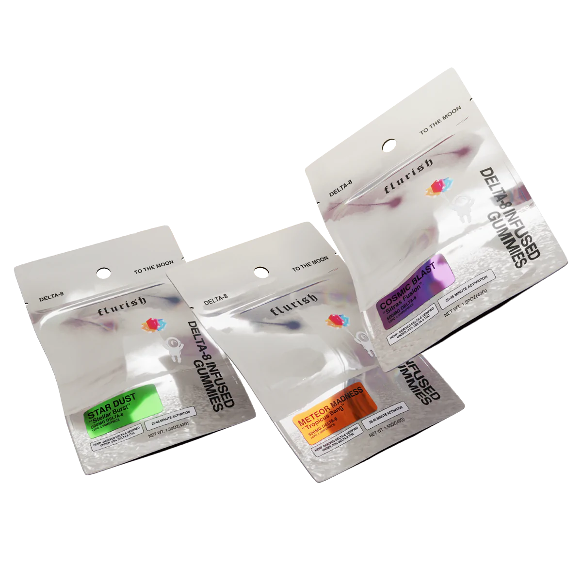 FLURISH 500MG D8 GUMMIES