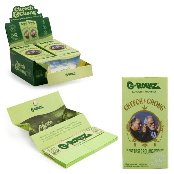 G-ROLLZ | Cheech & Chong (TM) 16 cuadernillos KS + puntas y bandeja
