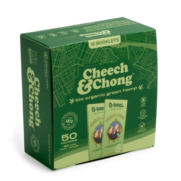 G-ROLLZ | Cheech & Chong (TM) 16 cuadernillos KS + puntas y bandeja