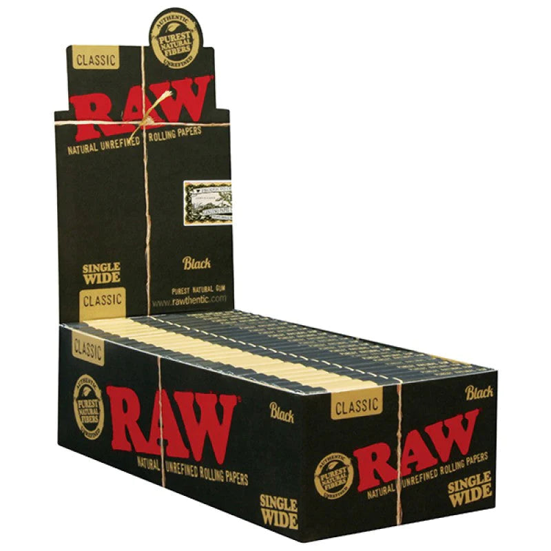 RAW Negro Sencillo Ancho Doble Alimentación