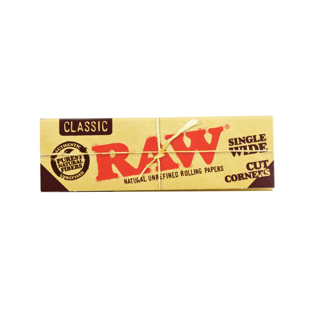 Papel de liar RAW con esquinas cortadas | Ancho simple