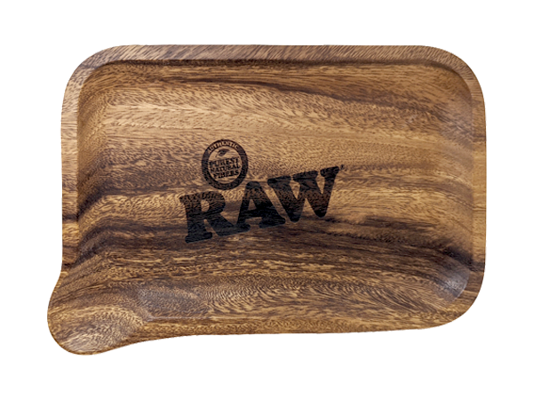 Bandeja rodante de madera RAW