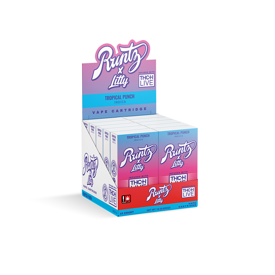 RUNTZ X LITTY LIVE RESIN - PUNCH TROPICAL - CARTUCHO - 10PK - INDICA