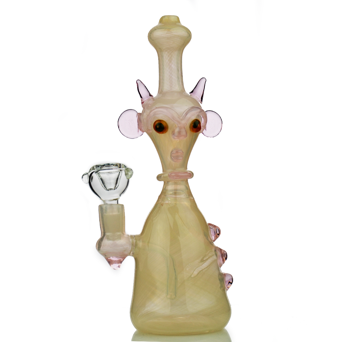 9" Alien Bong Bong de vidrio novedoso con tazón macho de 14 mm