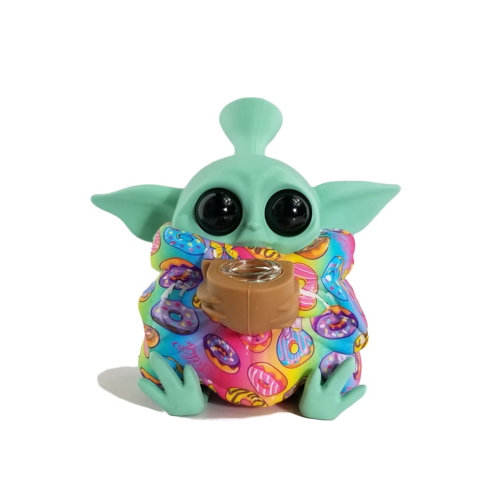 Baby Yoda Silicone Water Pipe (assorted Designs)