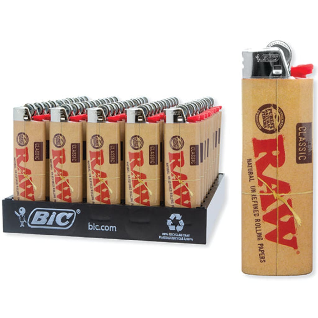 Mechero Desechable Bic Se Raw Classic 50 Display