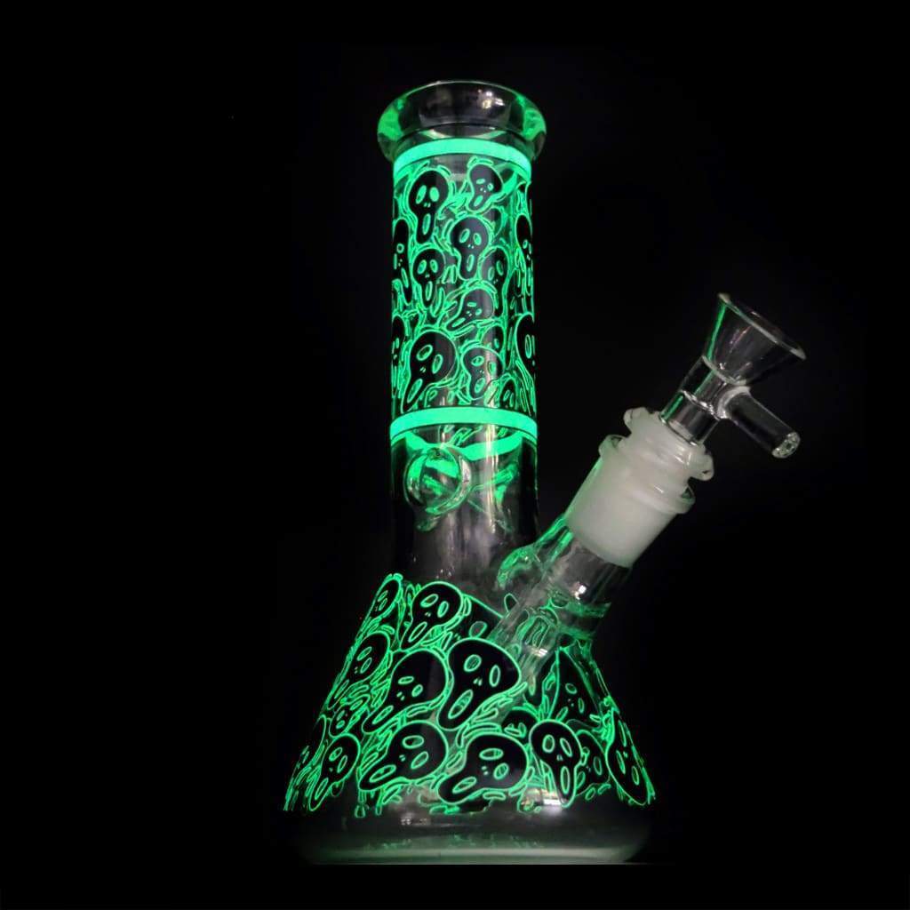 Black Scream Glow Beaker Bong On sale