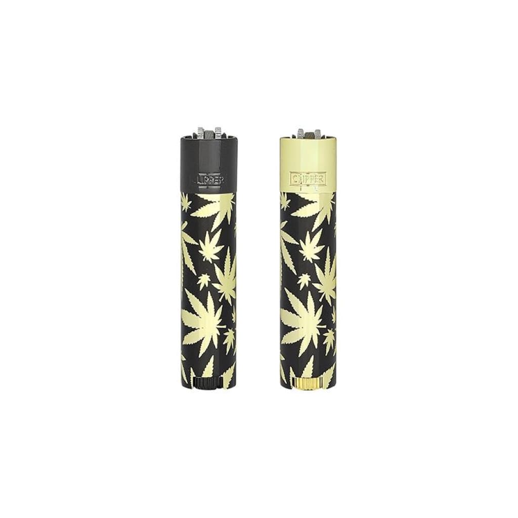 Clipper Metal Leaves Gold Lighter