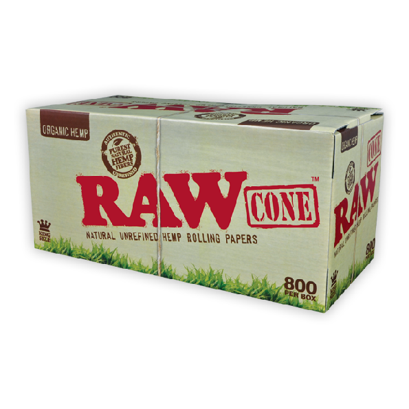 RAW Organic Hemp Kingsize Cones