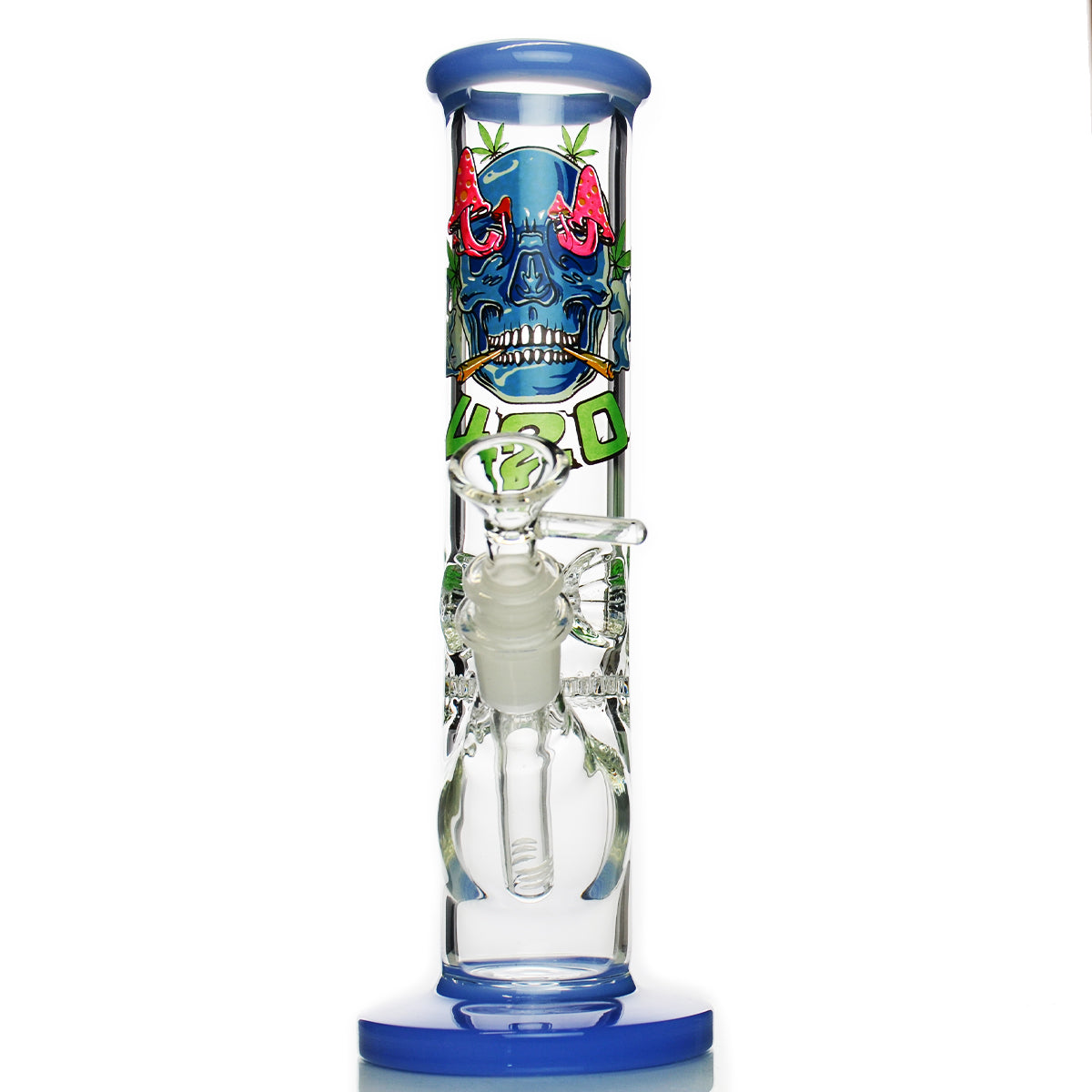 "Skull Honeycomb Water Pipe - 10in."