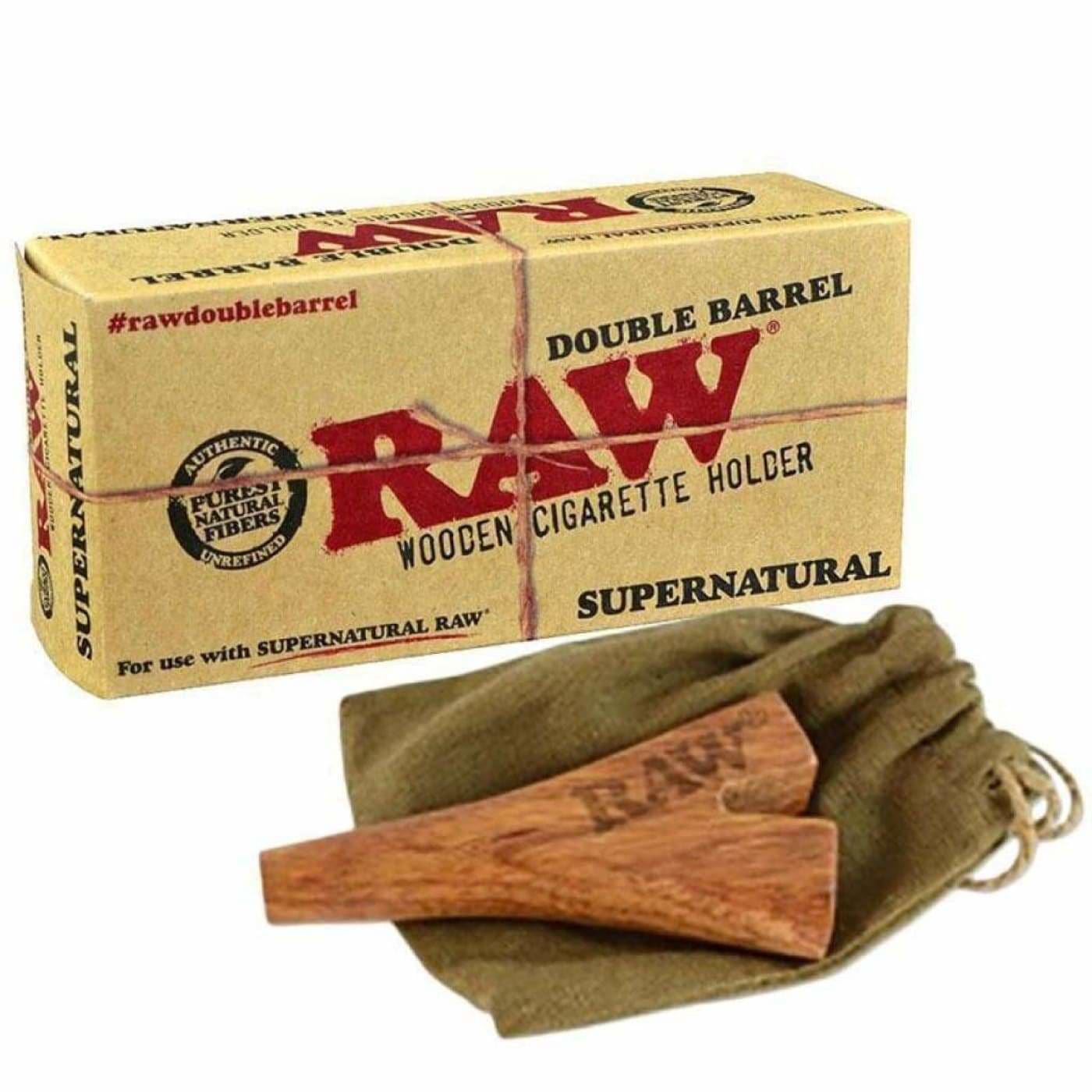 Cigarro de madera de doble barril