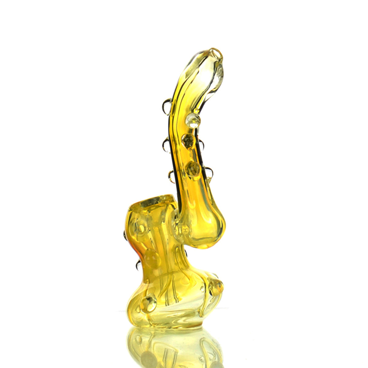5" Mini Diamond Art Silver Fume Bubbler