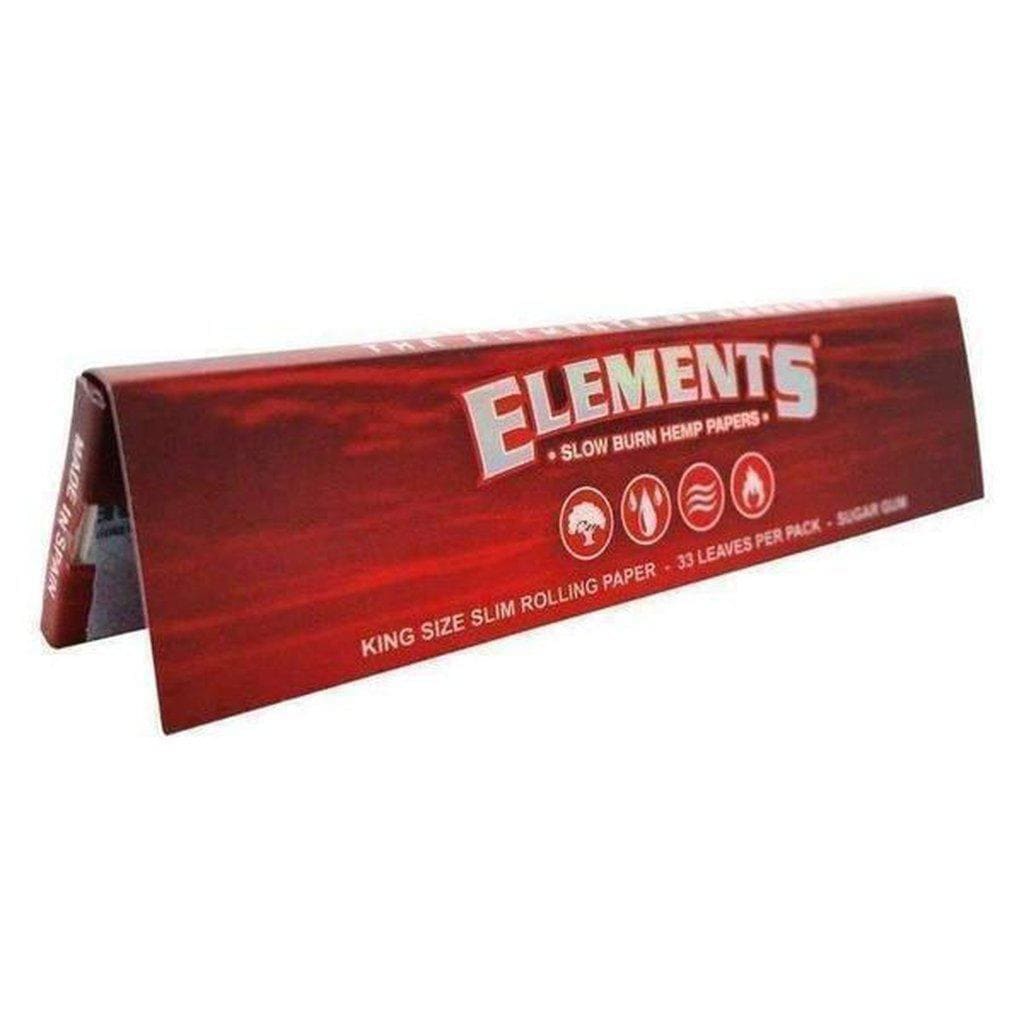 Papeles de fumar Elements Red Slow Burn 1 1/4