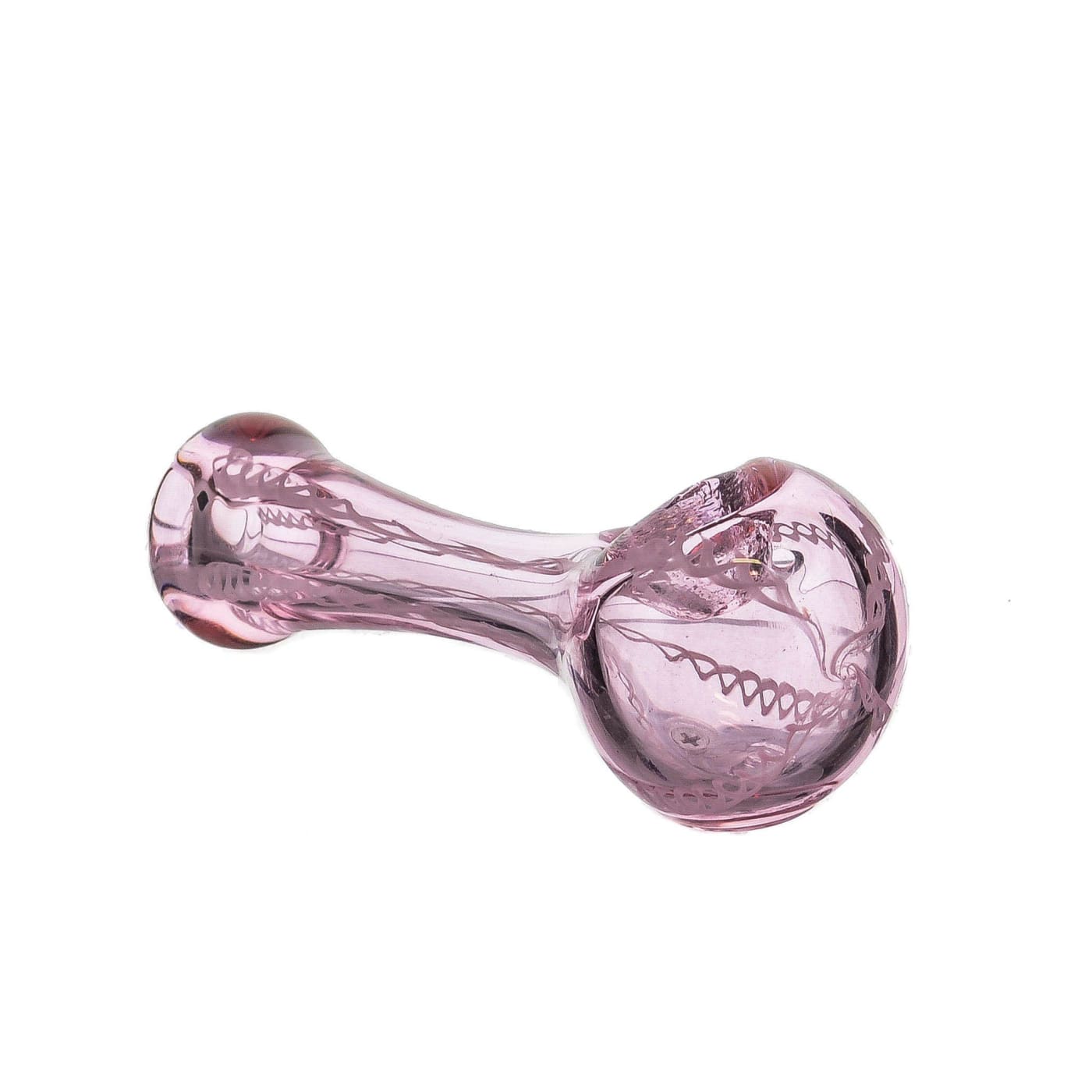 Fumed Pink Glass Spoon