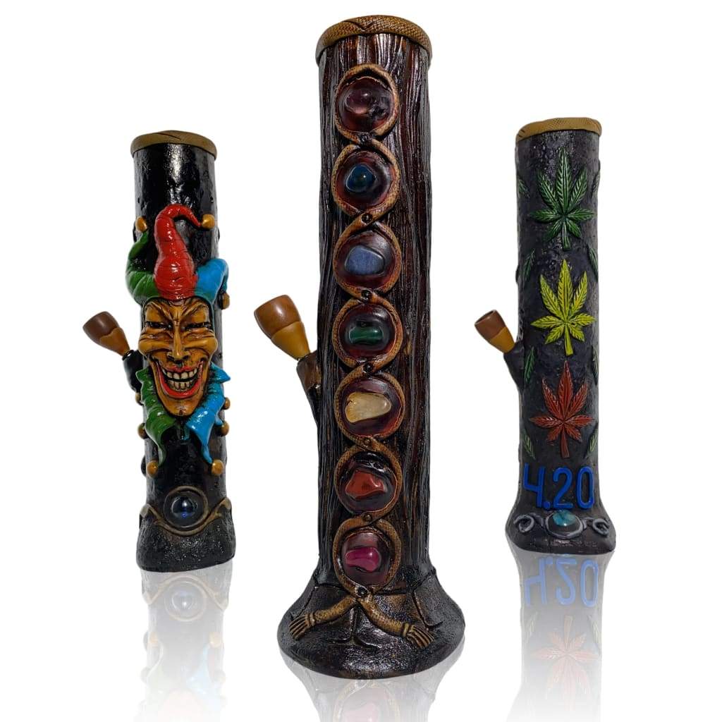 Hand Carved Wooden Bongs