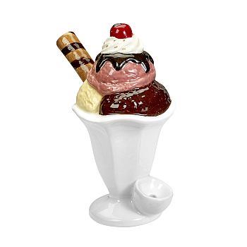 Ceramic Ice Cream Sundae Pipe