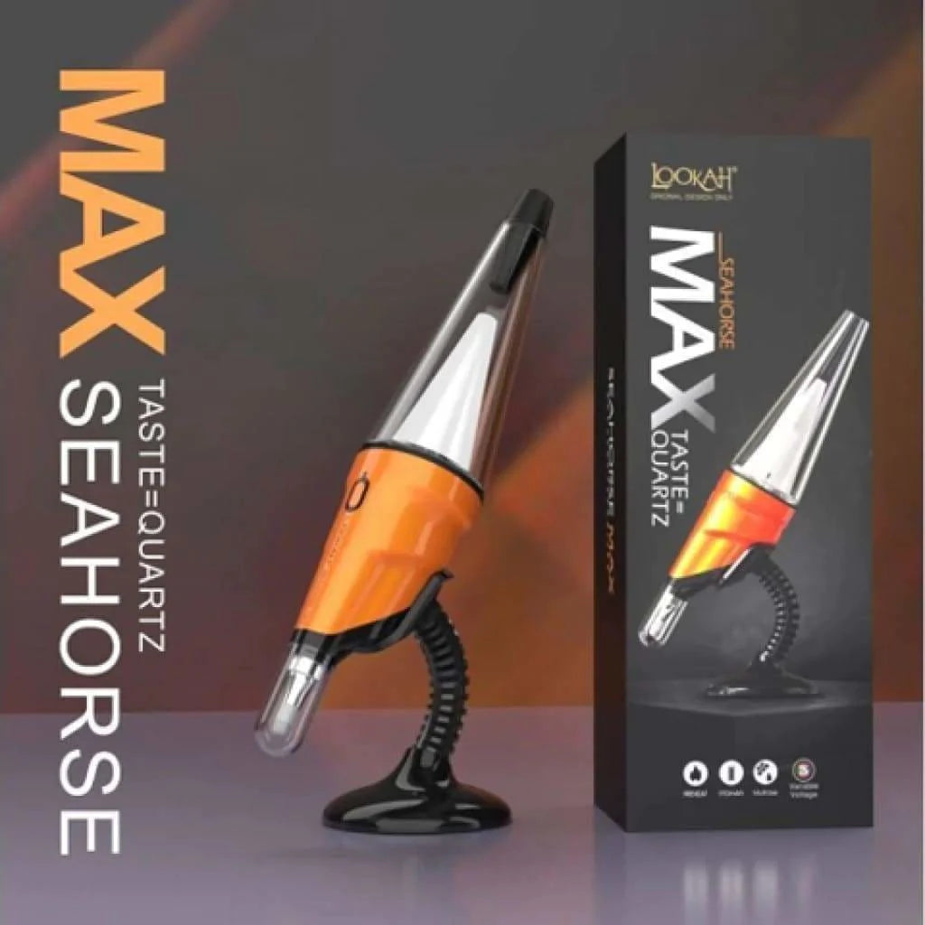 Lookah Seahorse Max Dab Wax Nectar Pen With Glass Bubbler
