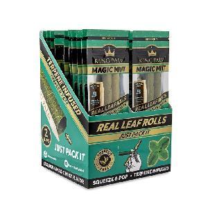 KING PALM 2 SLIM ROLLS 20PK DISPLAY - MAGIC MINT