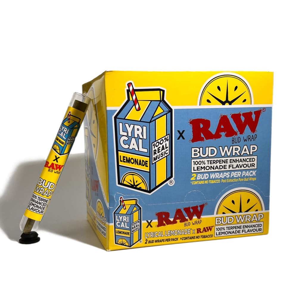 Envolturas de cogollos con sabor a limonada Raw X Lyrical