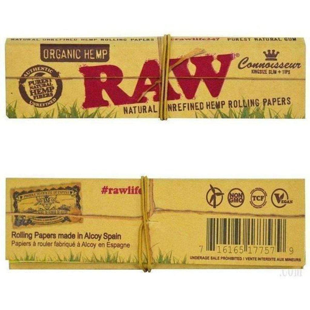 Raw Organic Hemp Connoisseur Kingsize Slim
