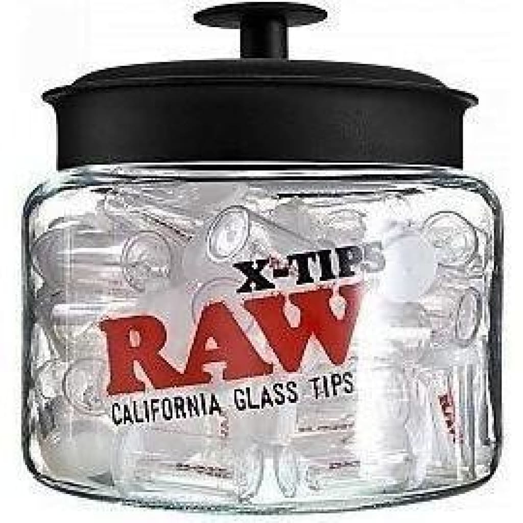 Raw X Roor Glass X-tips Jar 75ct