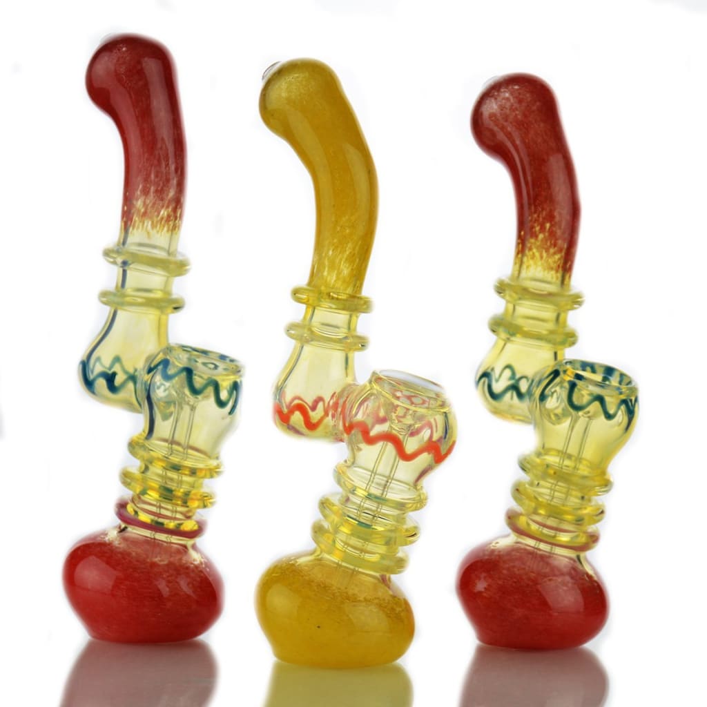 Ring Body Fume Glass Frit Bubbler