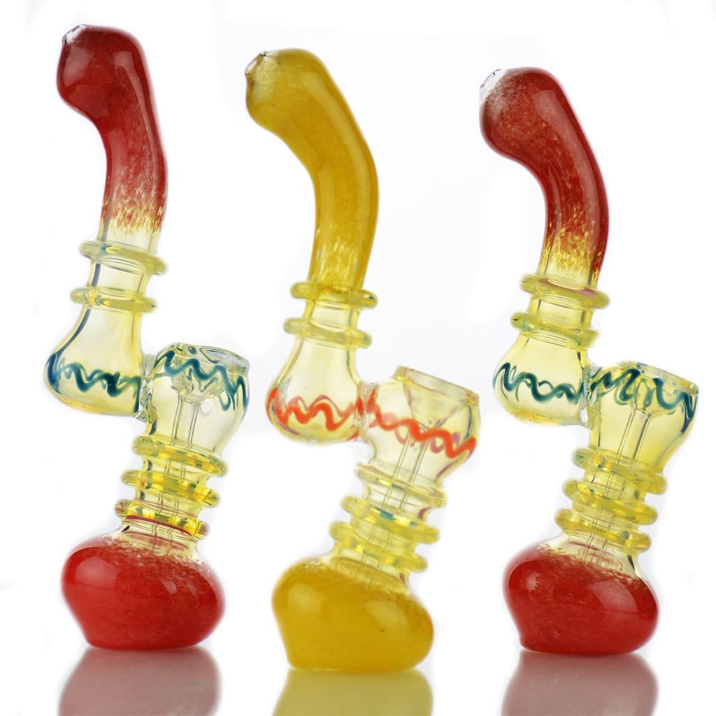 Ring Body Fume Glass Frit Bubbler