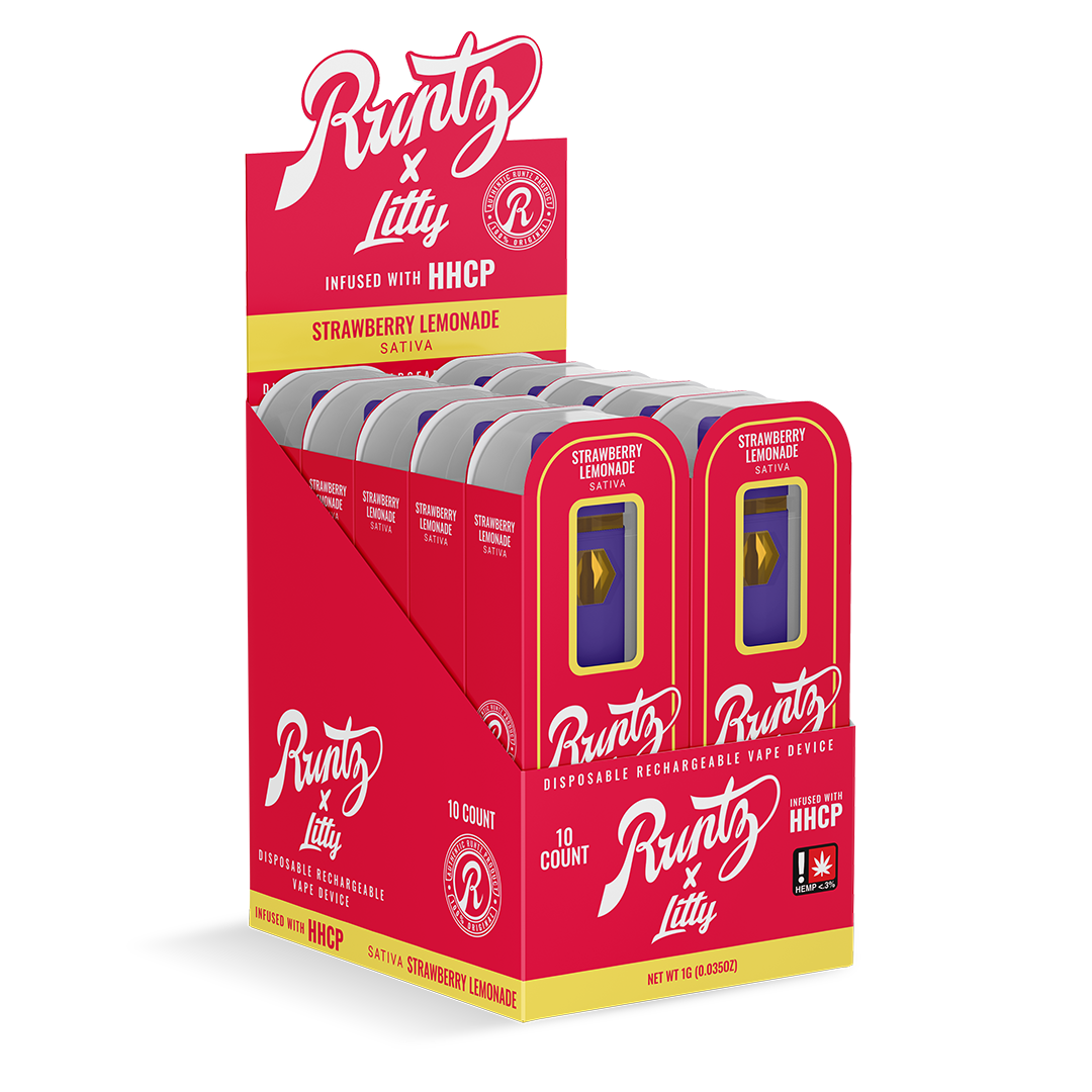 RUNTZ X LITTY - STRAWBERRY LEMONADE - 10PK - SATIVA RUNTZ X LITTY - STRAWBERRY LEMONADE - 10PK - SATIVA
