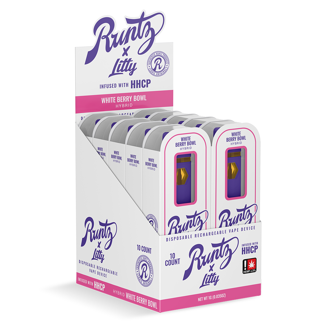 runtz disposable vape pen RUNTZ X LITTY - WHITE BERRY BOWL - 10PK