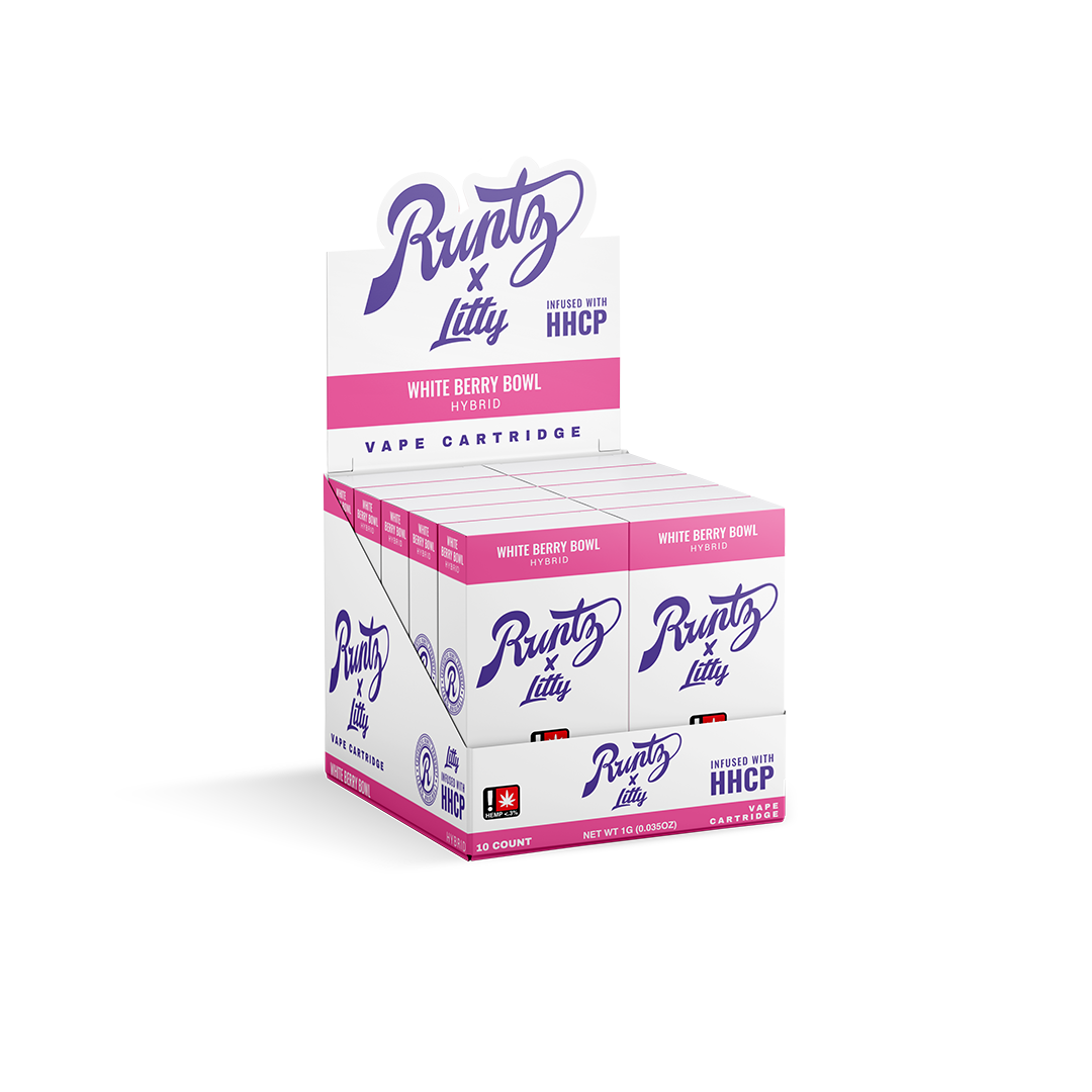 RUNTZ X LITTY - CUENCO DE FRUTAS BLANCAS - CARTUCHO - 10PK - HÍBRIDO