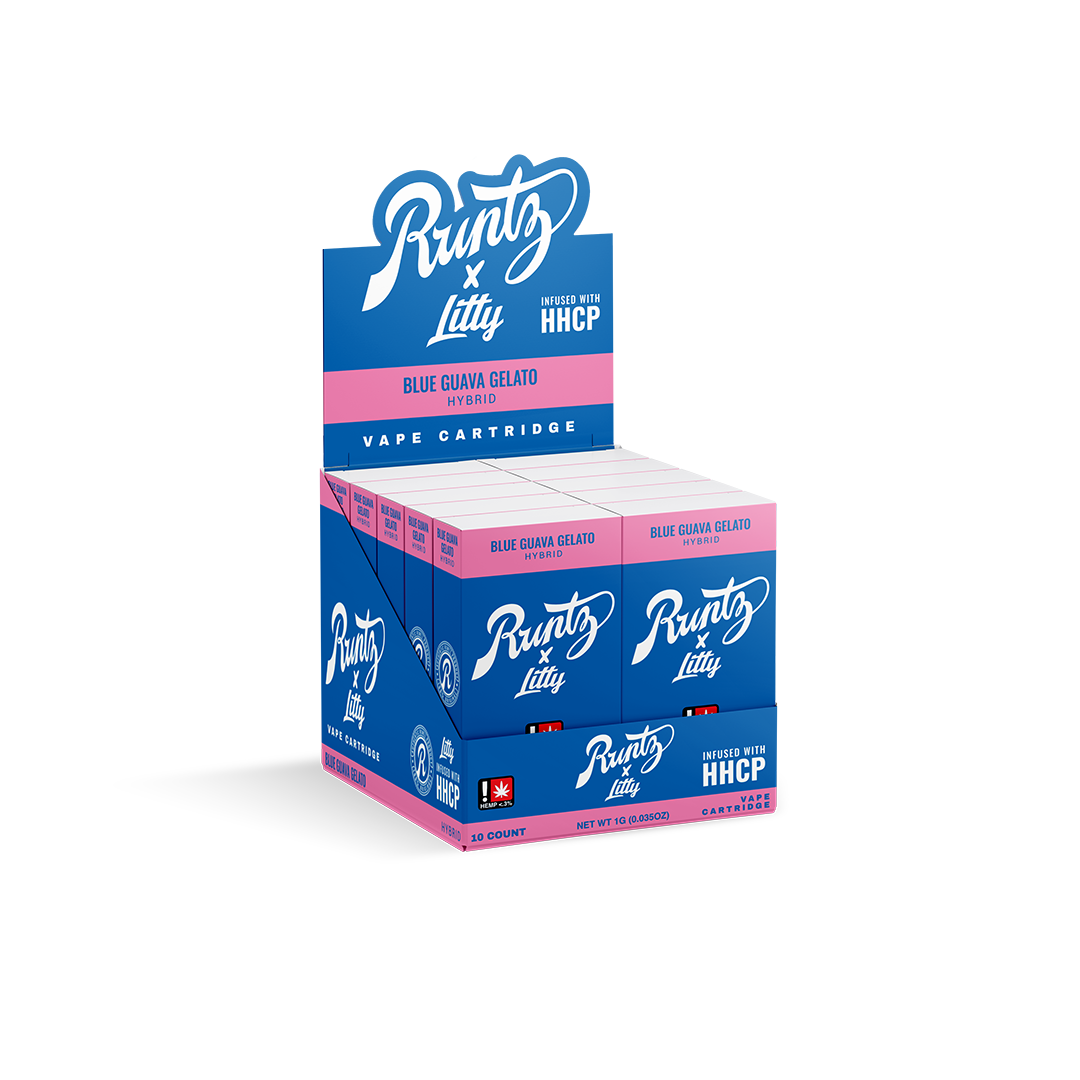 RUNTZ X LITTY - HELADO DE GUAVE AZUL - CARTUCHO - 10PK - HÍBRIDO