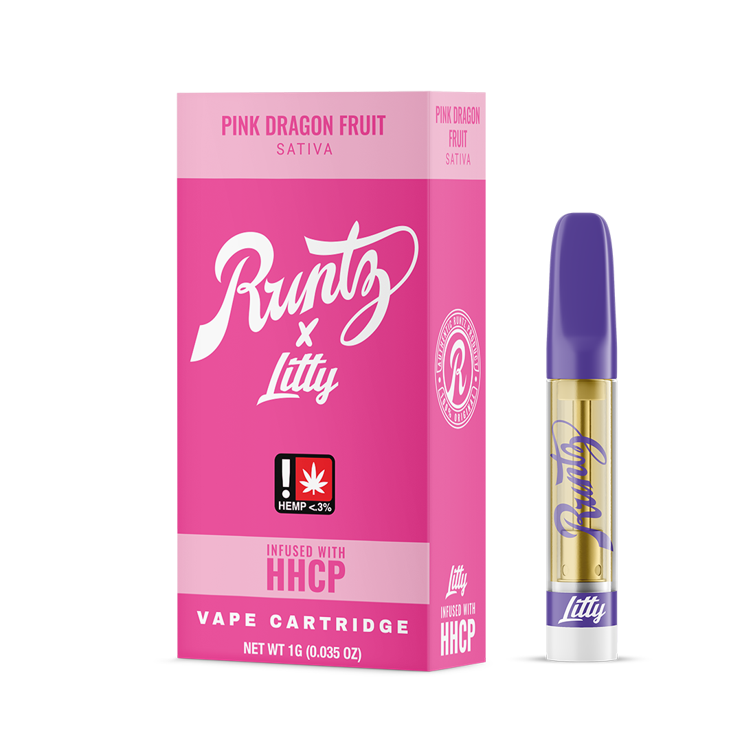 RUNTZ X LITTY - FRUTA DEL DRAGÓN ROSA - CARTUCHO - 10PK - SATIVA