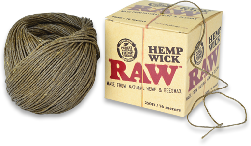 Bola de mecha de cáñamo RAW - 250 pies