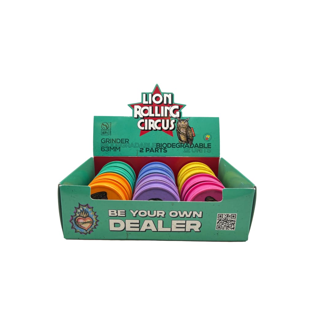 Lion Rolling Circus Biodegradable Grinder - 12ct (63MM)