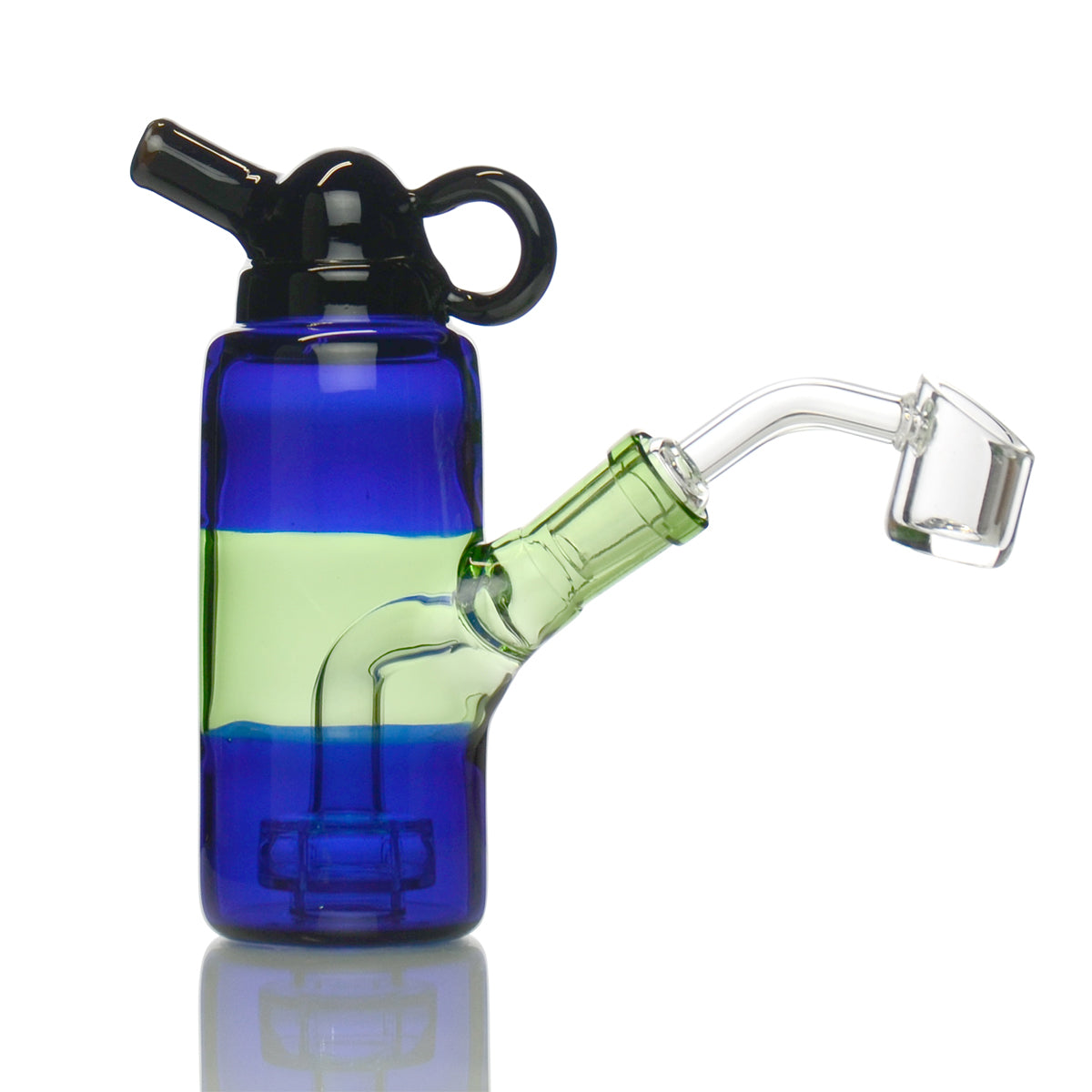 5.5" Water Pipe Rig Bottle Design with 14mm Male Banger