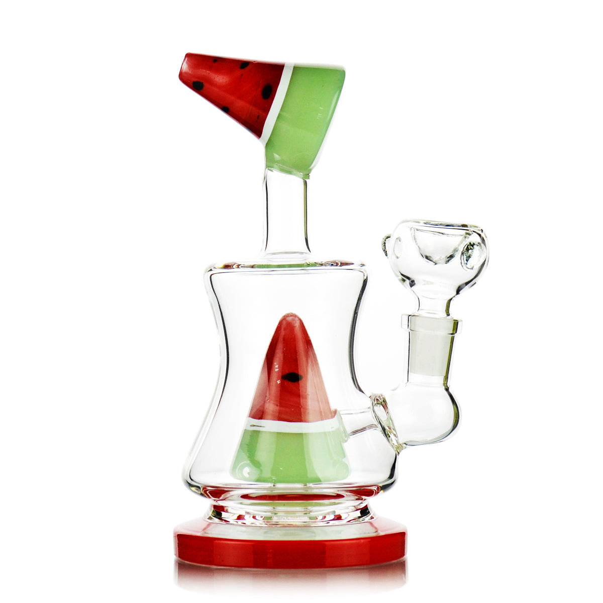7" Watermelon Water Pipe Bong with Shower and 14mm Male Bowl